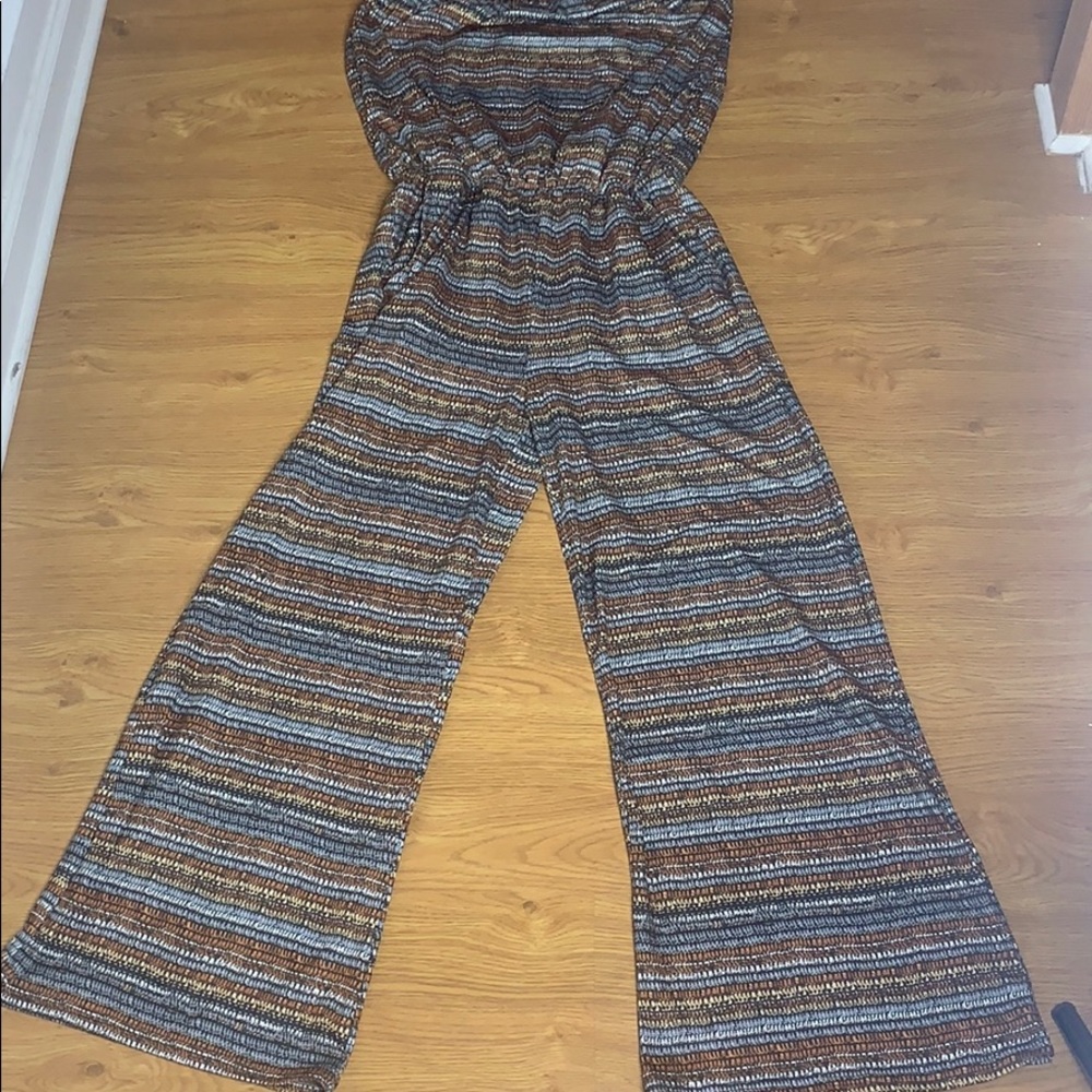 Exit multicolored earth tones size Large Romper - Picture 2 of 8